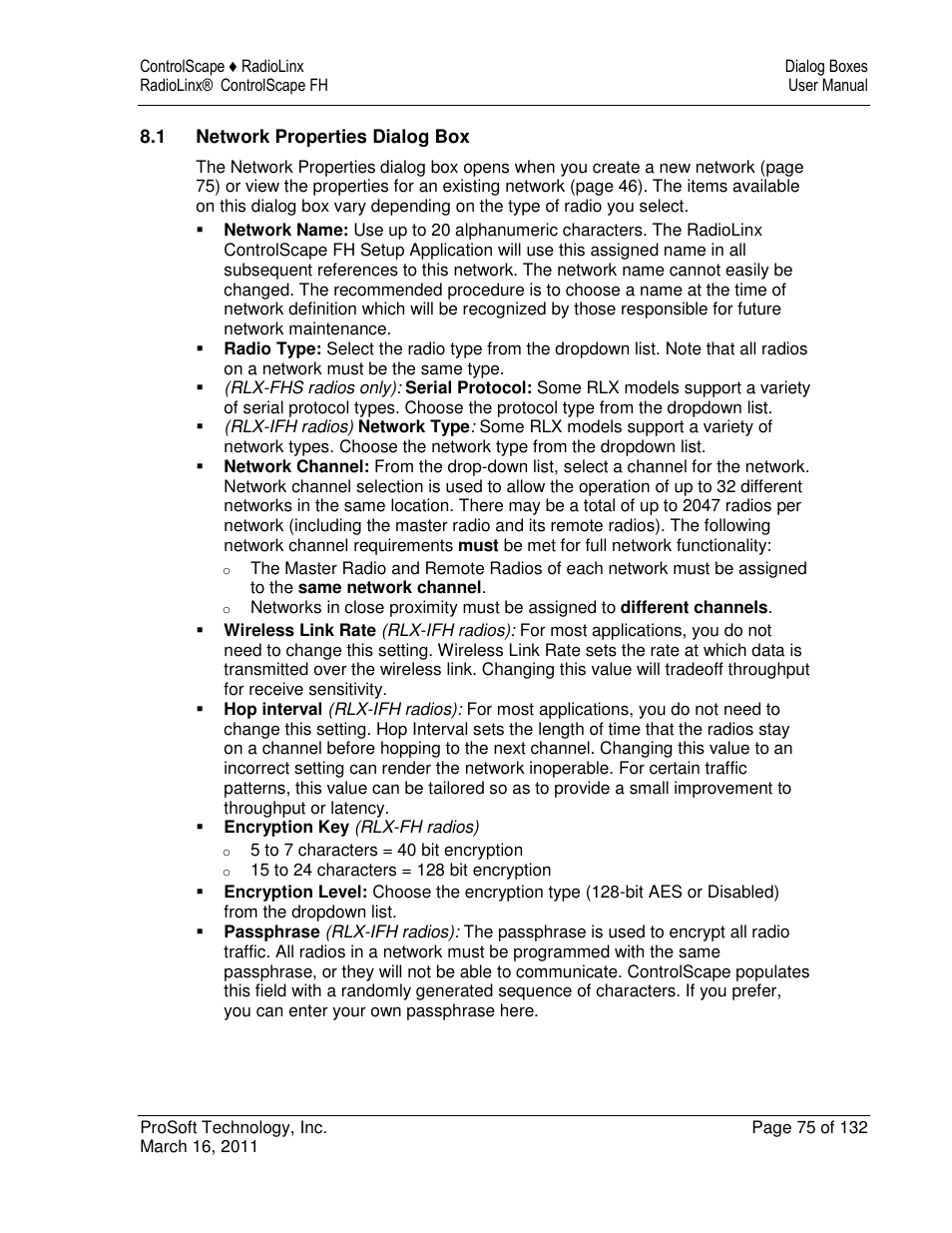 ProSoft Technology RLX2-IFH9E User Manual | Page 75 / 132