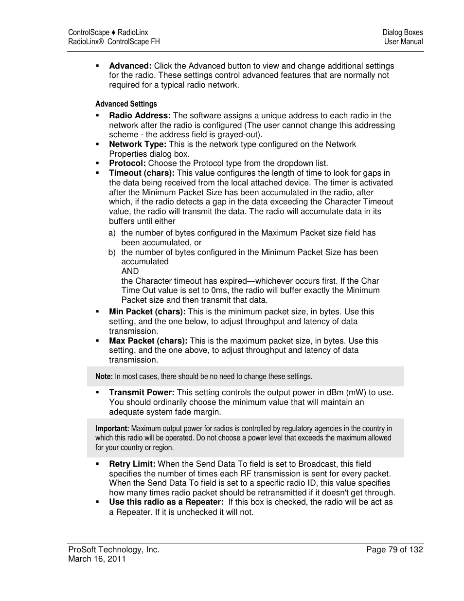 ProSoft Technology RLX2-IFH9E User Manual | Page 79 / 132