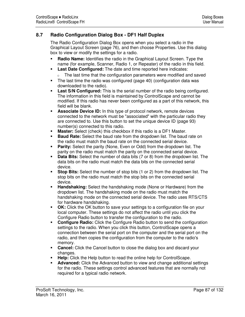 ProSoft Technology RLX2-IFH9E User Manual | Page 87 / 132