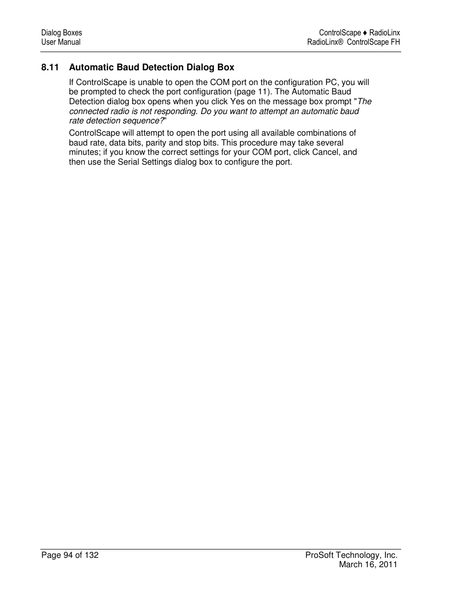 ProSoft Technology RLX2-IFH9E User Manual | Page 94 / 132