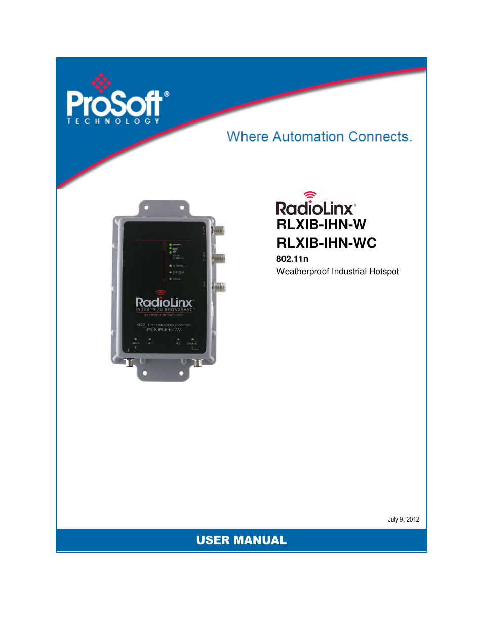 ProSoft Technology RLXIB-IHN-W-E User Manual | 167 pages