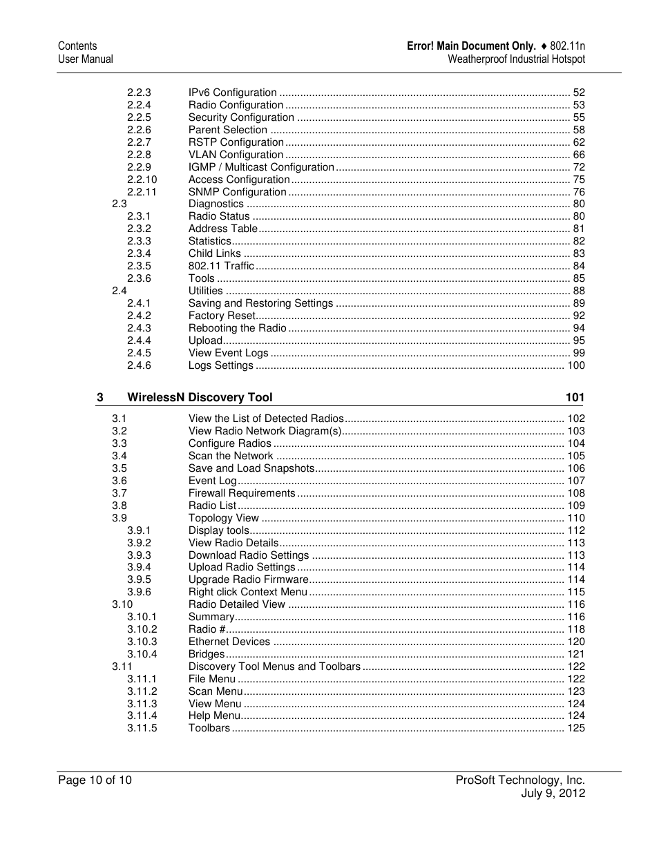 ProSoft Technology RLXIB-IHN-W-E User Manual | Page 10 / 167