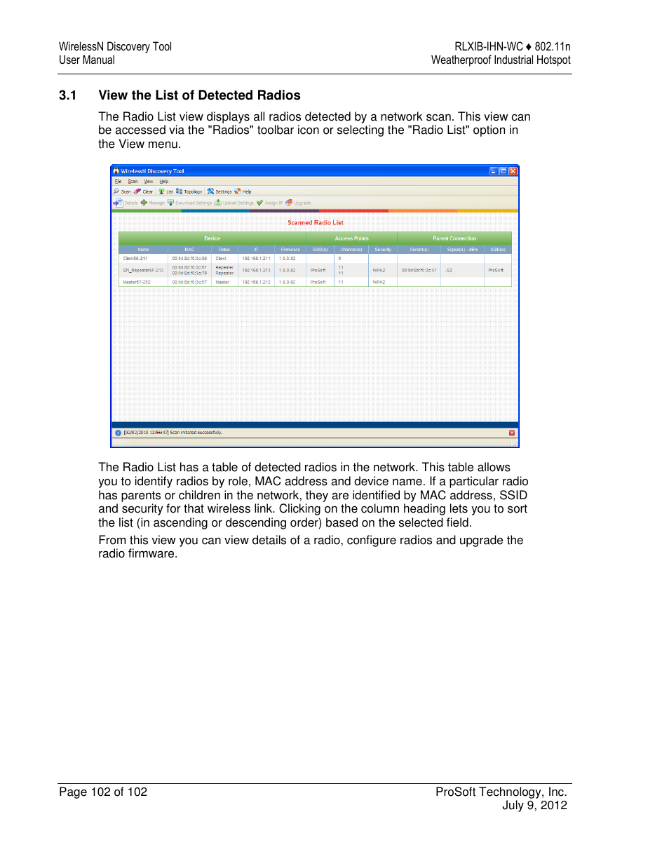 ProSoft Technology RLXIB-IHN-W-E User Manual | Page 102 / 167