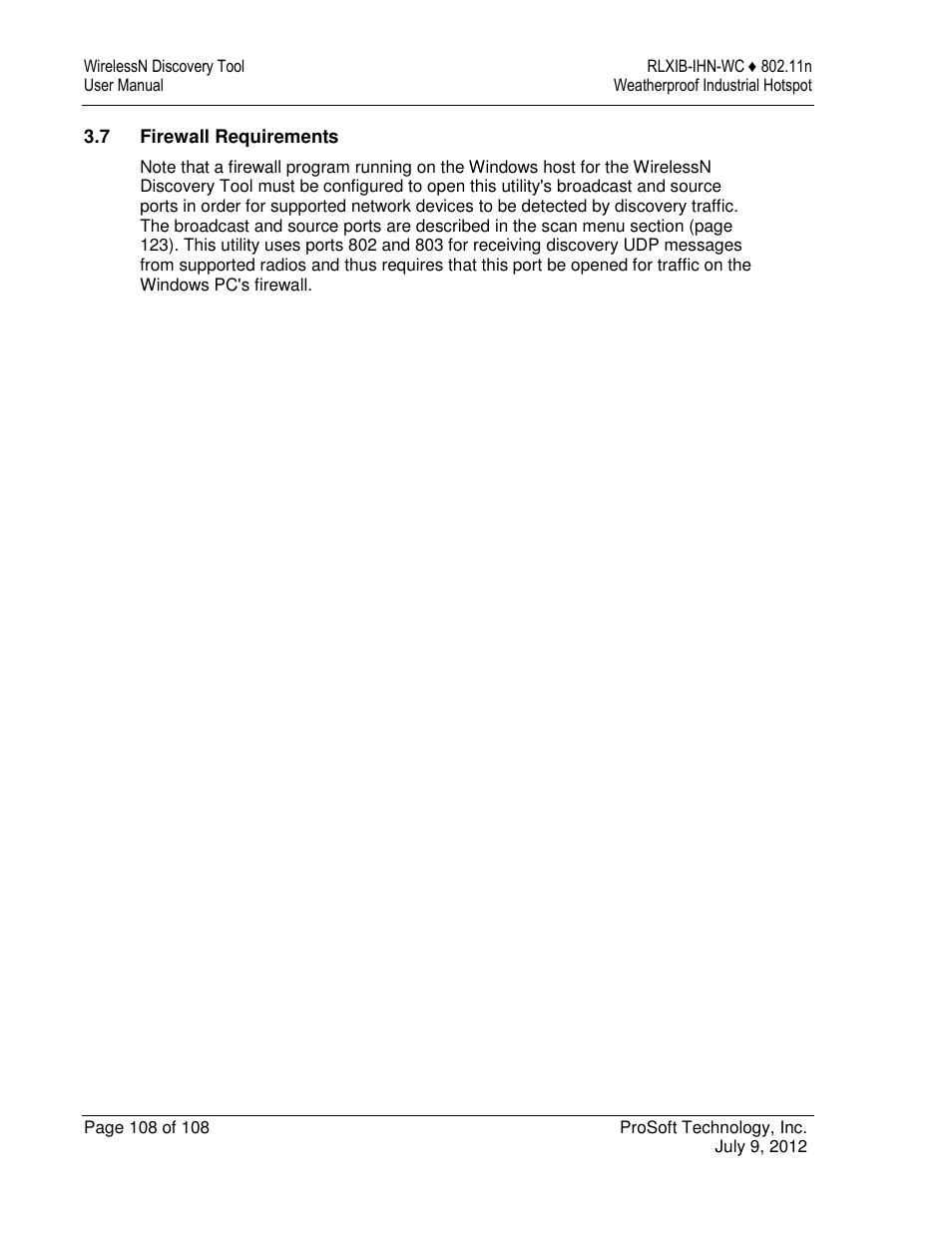 ProSoft Technology RLXIB-IHN-W-E User Manual | Page 108 / 167