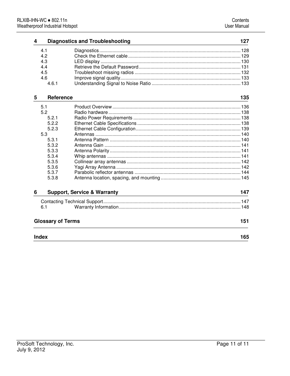 ProSoft Technology RLXIB-IHN-W-E User Manual | Page 11 / 167