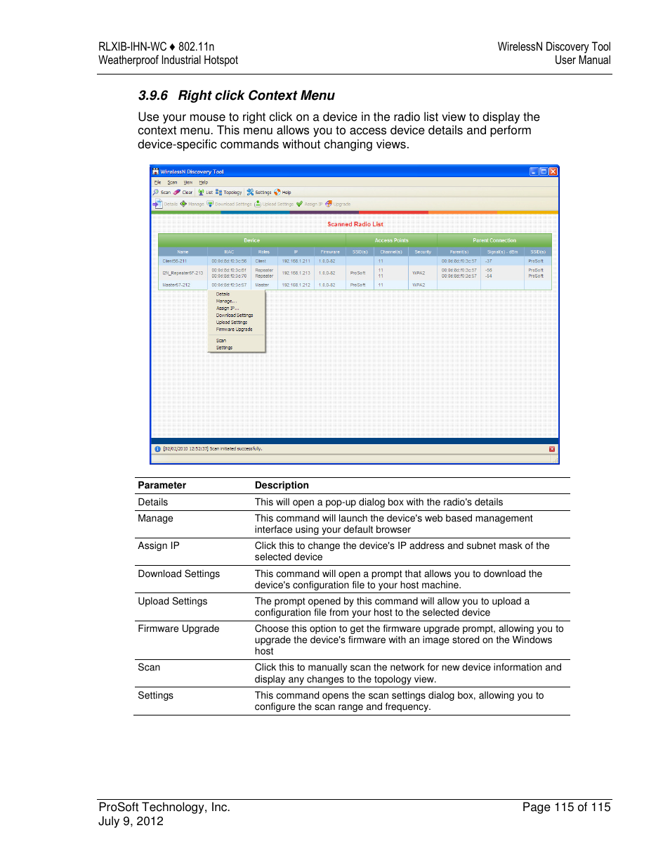 ProSoft Technology RLXIB-IHN-W-E User Manual | Page 115 / 167