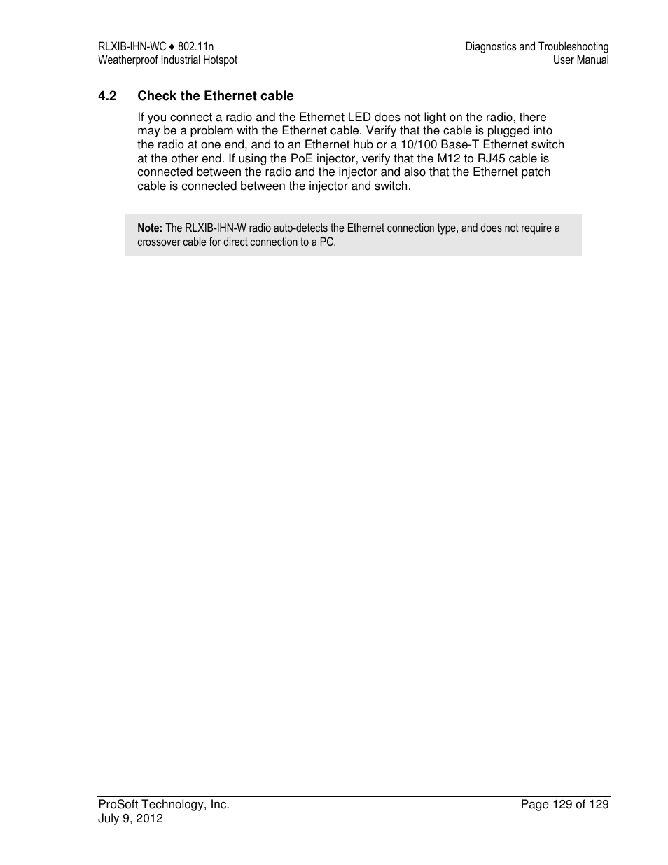 ProSoft Technology RLXIB-IHN-W-E User Manual | Page 129 / 167
