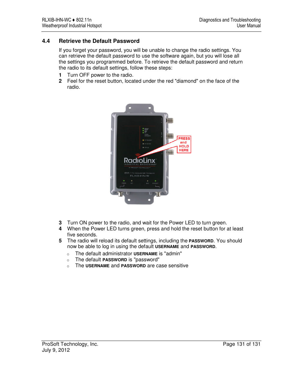 ProSoft Technology RLXIB-IHN-W-E User Manual | Page 131 / 167