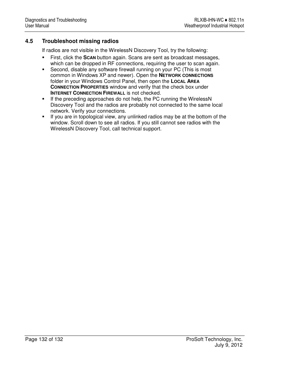 ProSoft Technology RLXIB-IHN-W-E User Manual | Page 132 / 167
