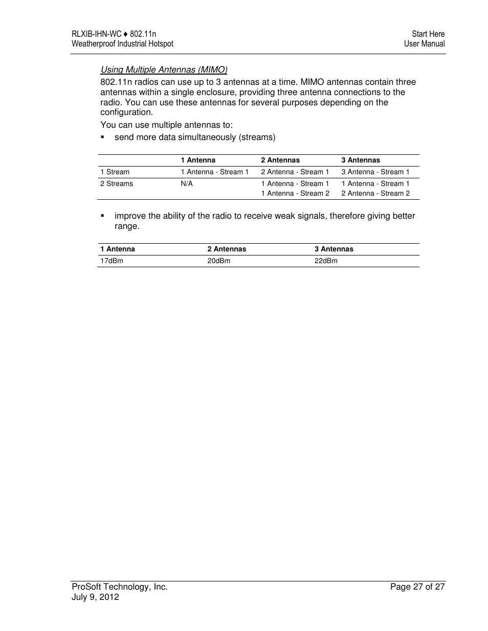 ProSoft Technology RLXIB-IHN-W-E User Manual | Page 27 / 167