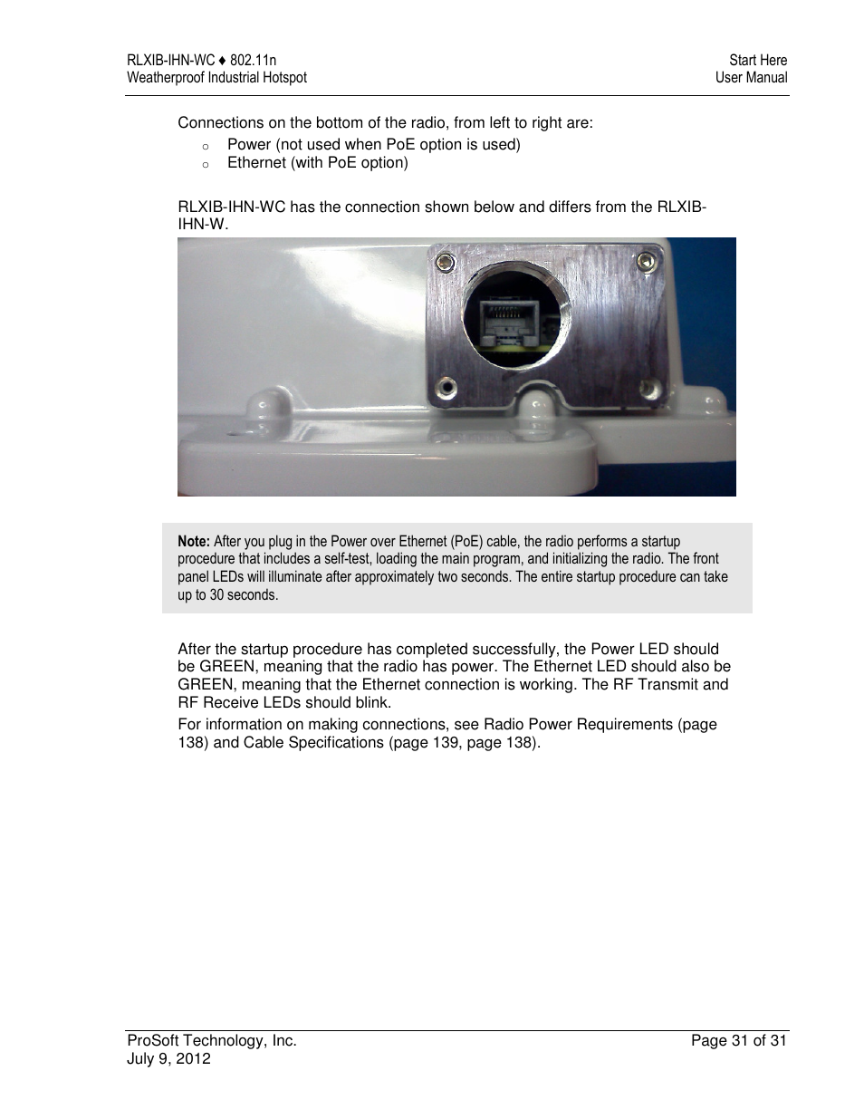 ProSoft Technology RLXIB-IHN-W-E User Manual | Page 31 / 167