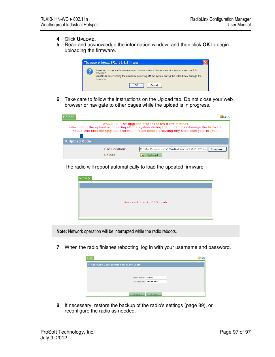 ProSoft Technology RLXIB-IHN-W-E User Manual | Page 97 / 167