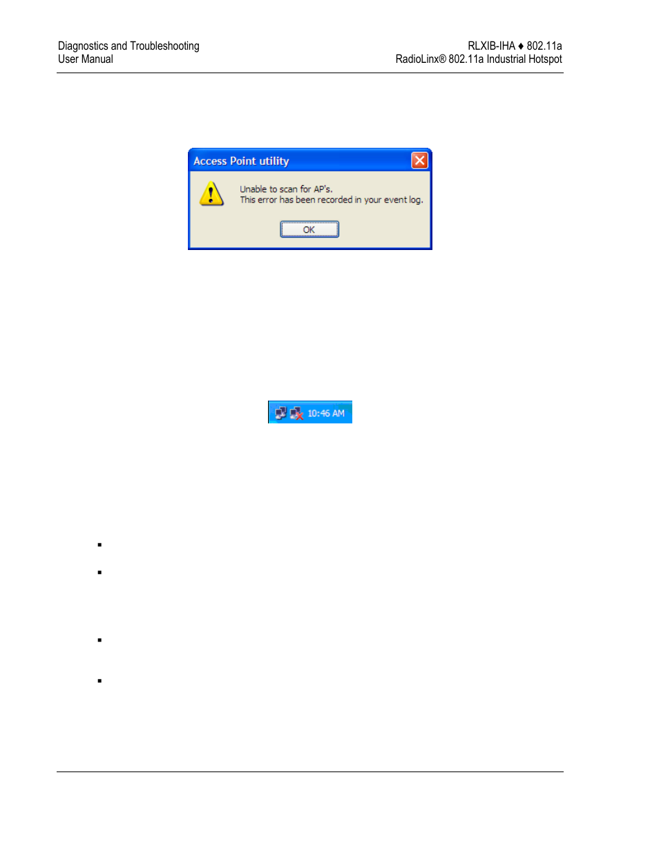 Troubleshoot ih browser error messages, Troubleshoot missing radios, E 34) | ProSoft Technology RLXIB-IHA-A User Manual | Page 34 / 123