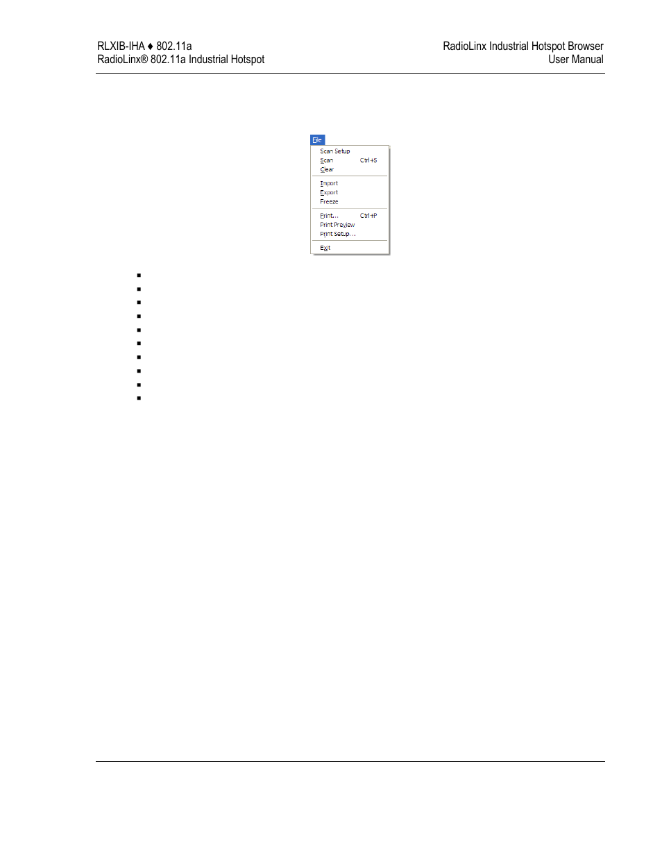 File menu | ProSoft Technology RLXIB-IHA-A User Manual | Page 69 / 123