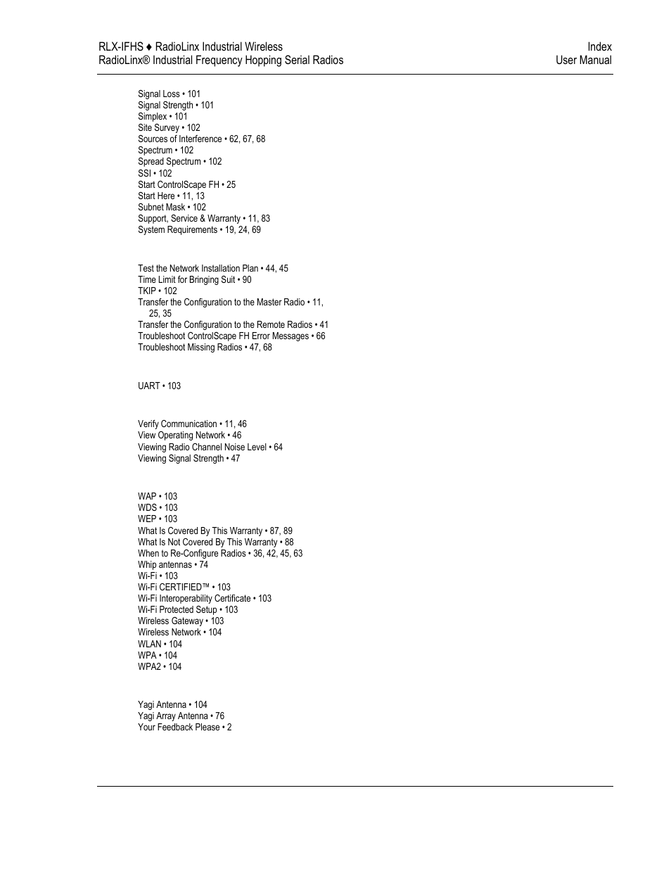 ProSoft Technology RLX-IFH24S-A User Manual | Page 107 / 107