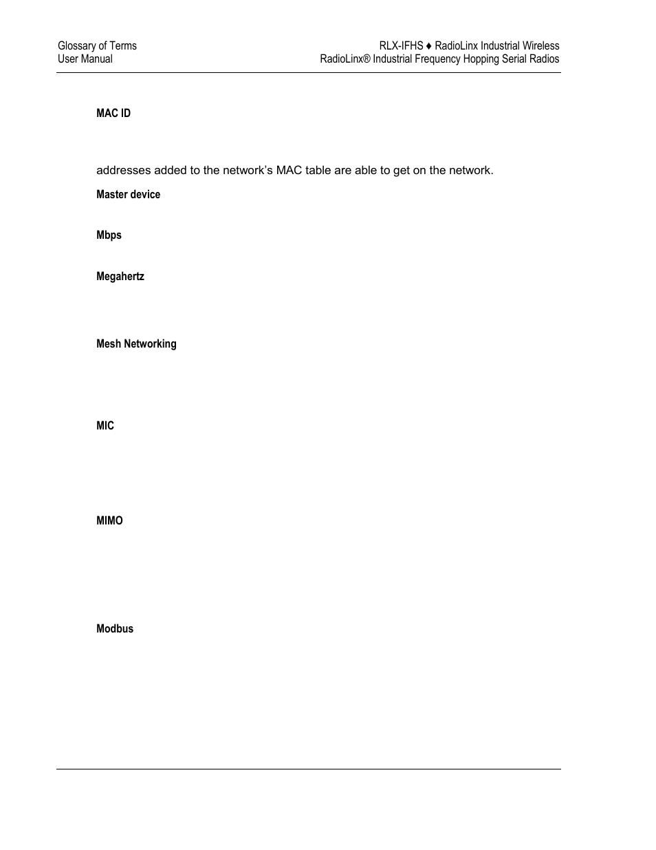 ProSoft Technology RLX-IFH24S-A User Manual | Page 98 / 107