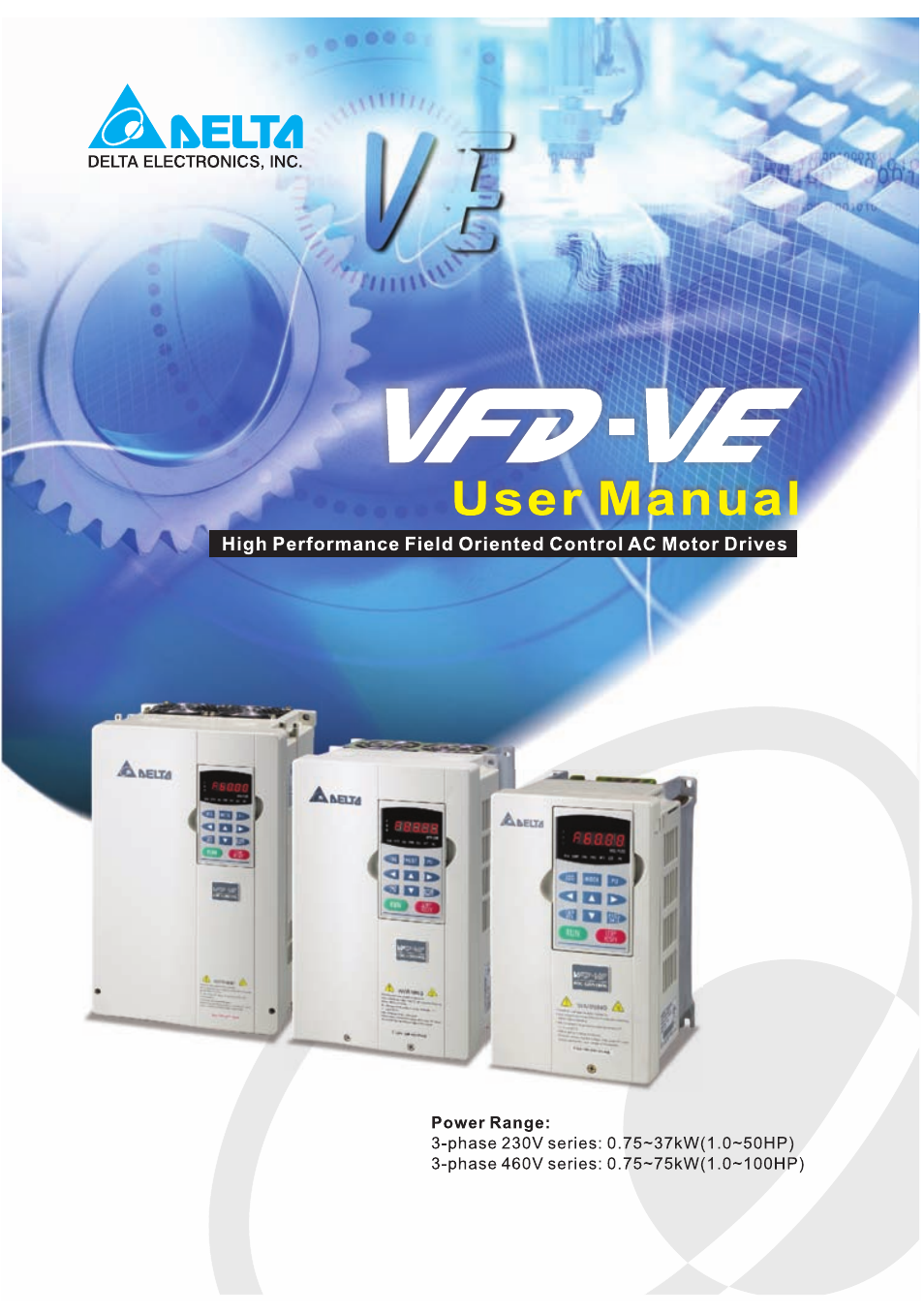 Delta Electronics AC Motor Drive VFD-VE Series User Manual | 291 pages