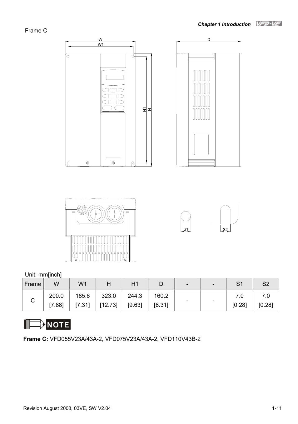 Delta Electronics AC Motor Drive VFD-VE Series User Manual | Page 20 / 291