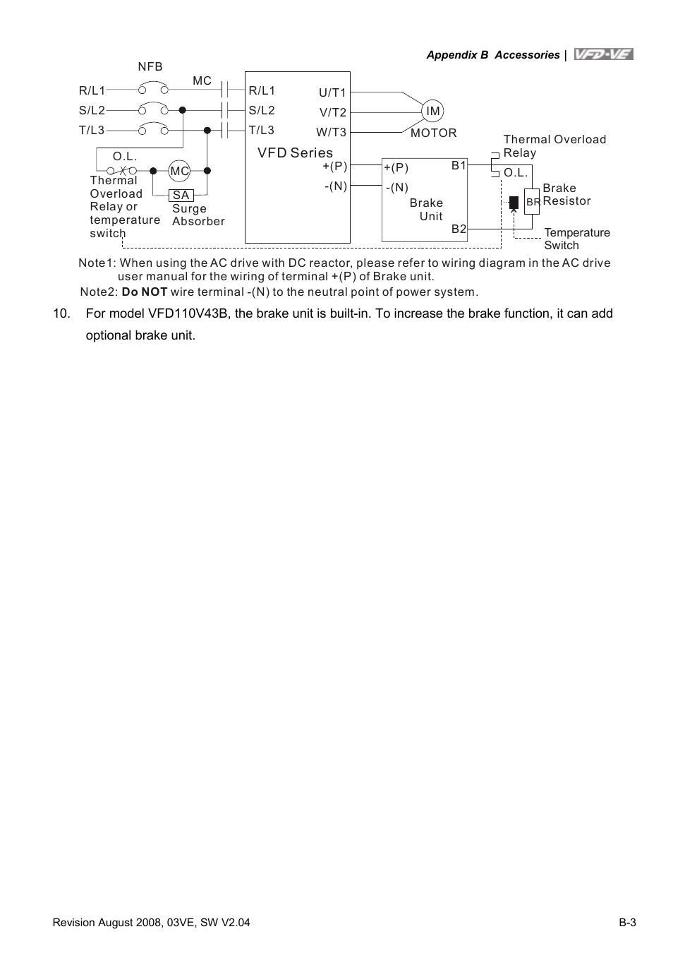 Delta Electronics AC Motor Drive VFD-VE Series User Manual | Page 242 / 291