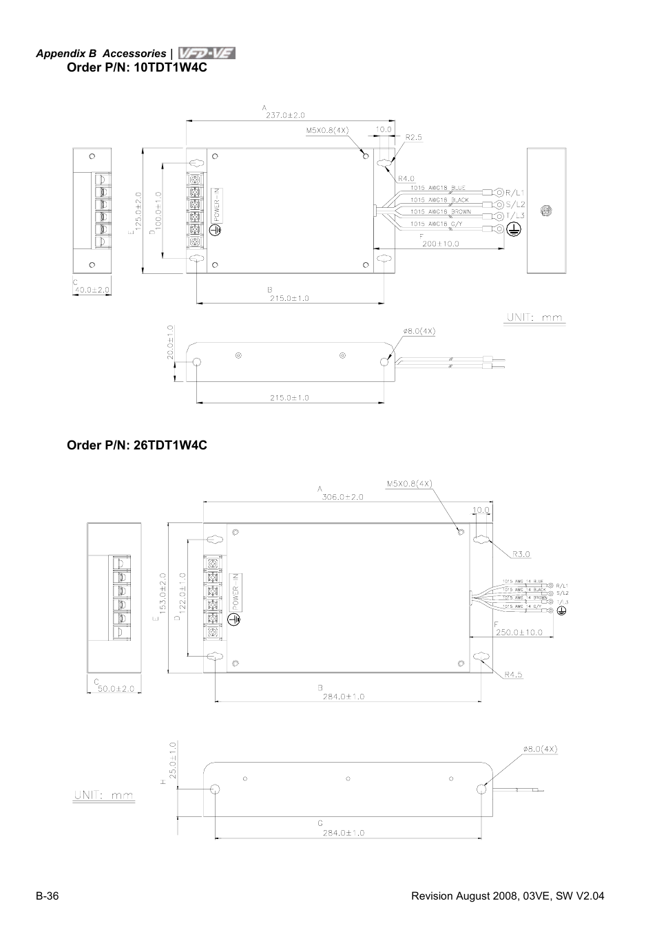 Delta Electronics AC Motor Drive VFD-VE Series User Manual | Page 275 / 291