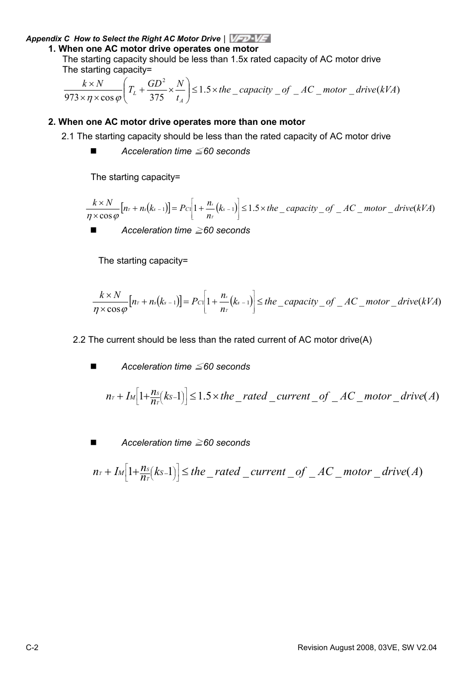 Delta Electronics AC Motor Drive VFD-VE Series User Manual | Page 285 / 291