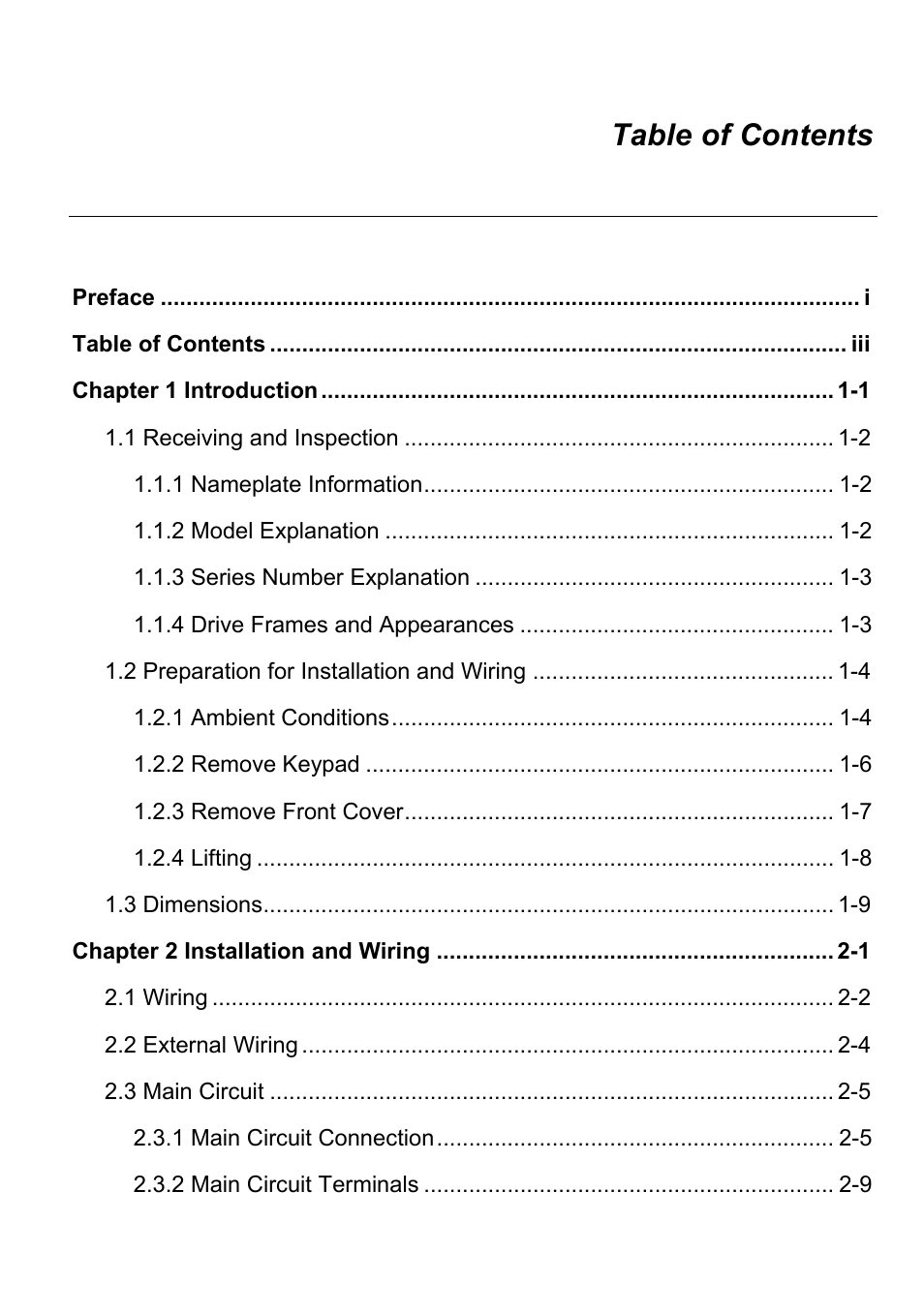 Delta Electronics AC Motor Drive VFD-VE Series User Manual | Page 6 / 291