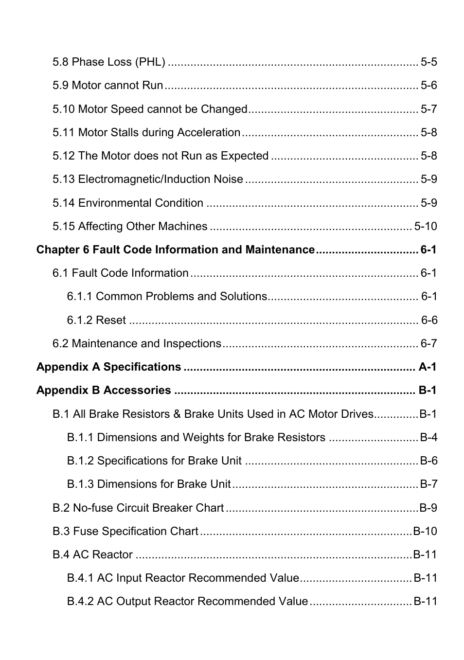 Delta Electronics AC Motor Drive VFD-VE Series User Manual | Page 8 / 291