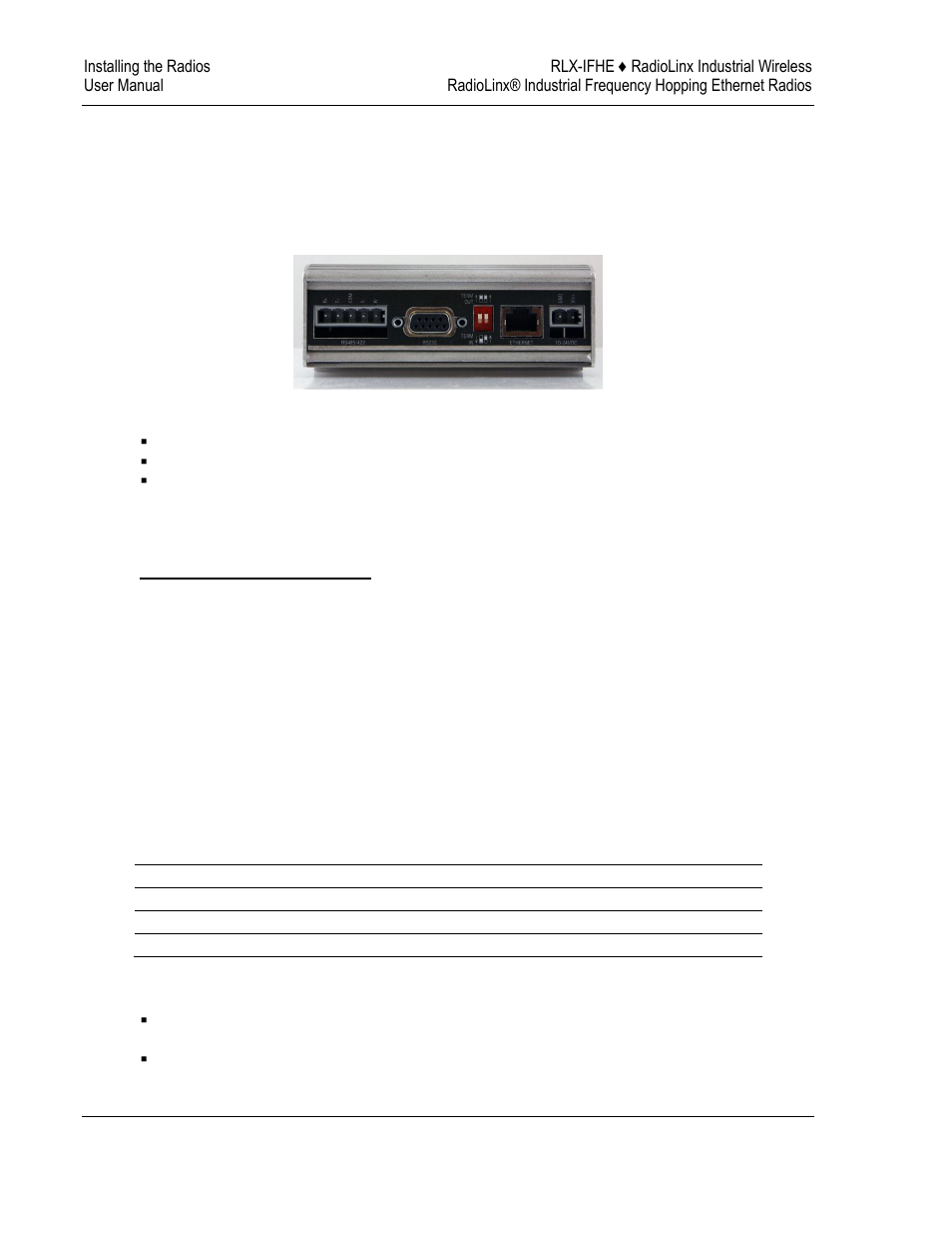 Connecting the radio to a network device, E 58) | ProSoft Technology RLX-IFH9E-A User Manual | Page 58 / 109