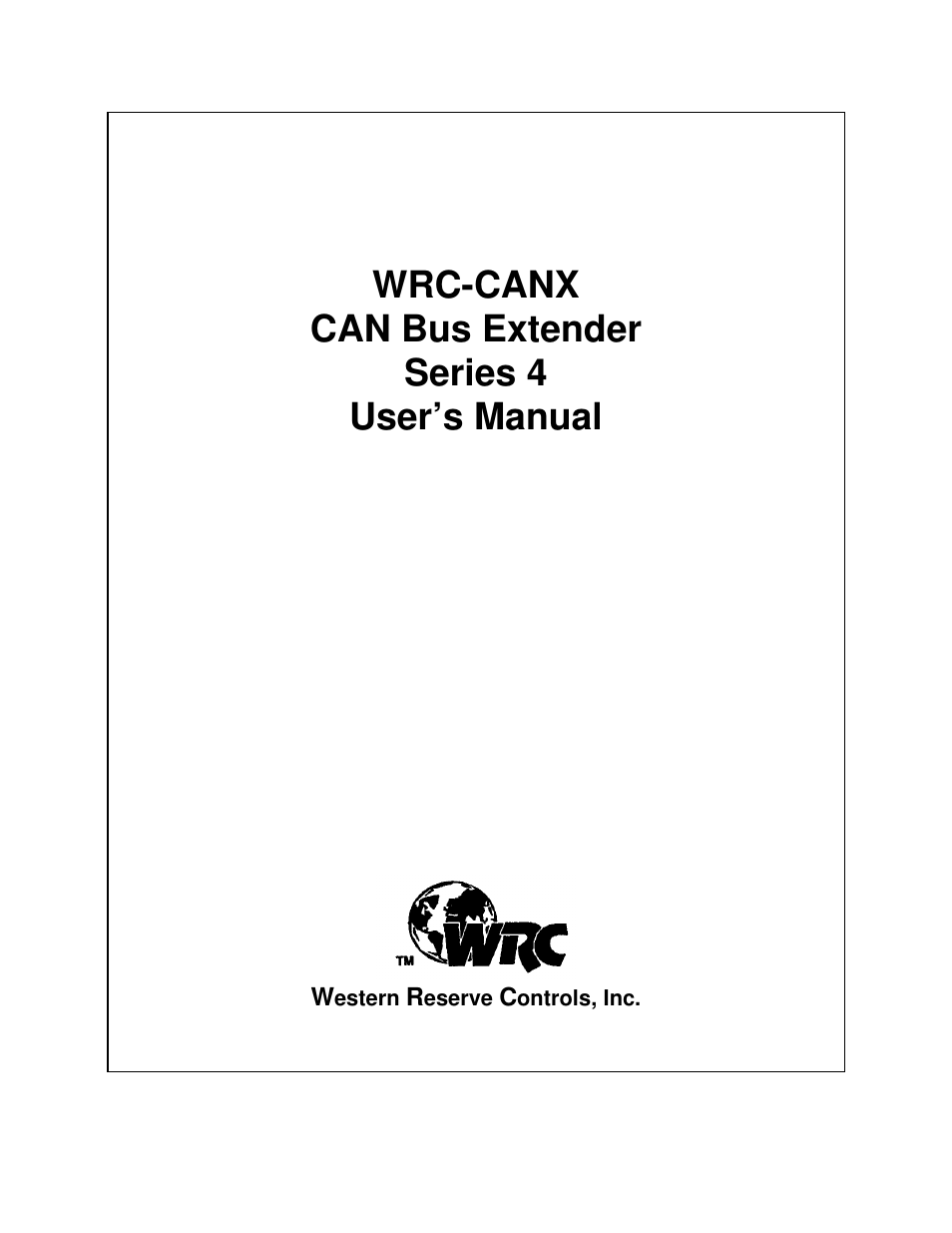 ProSoft Technology WRC-CANX User Manual | 33 pages