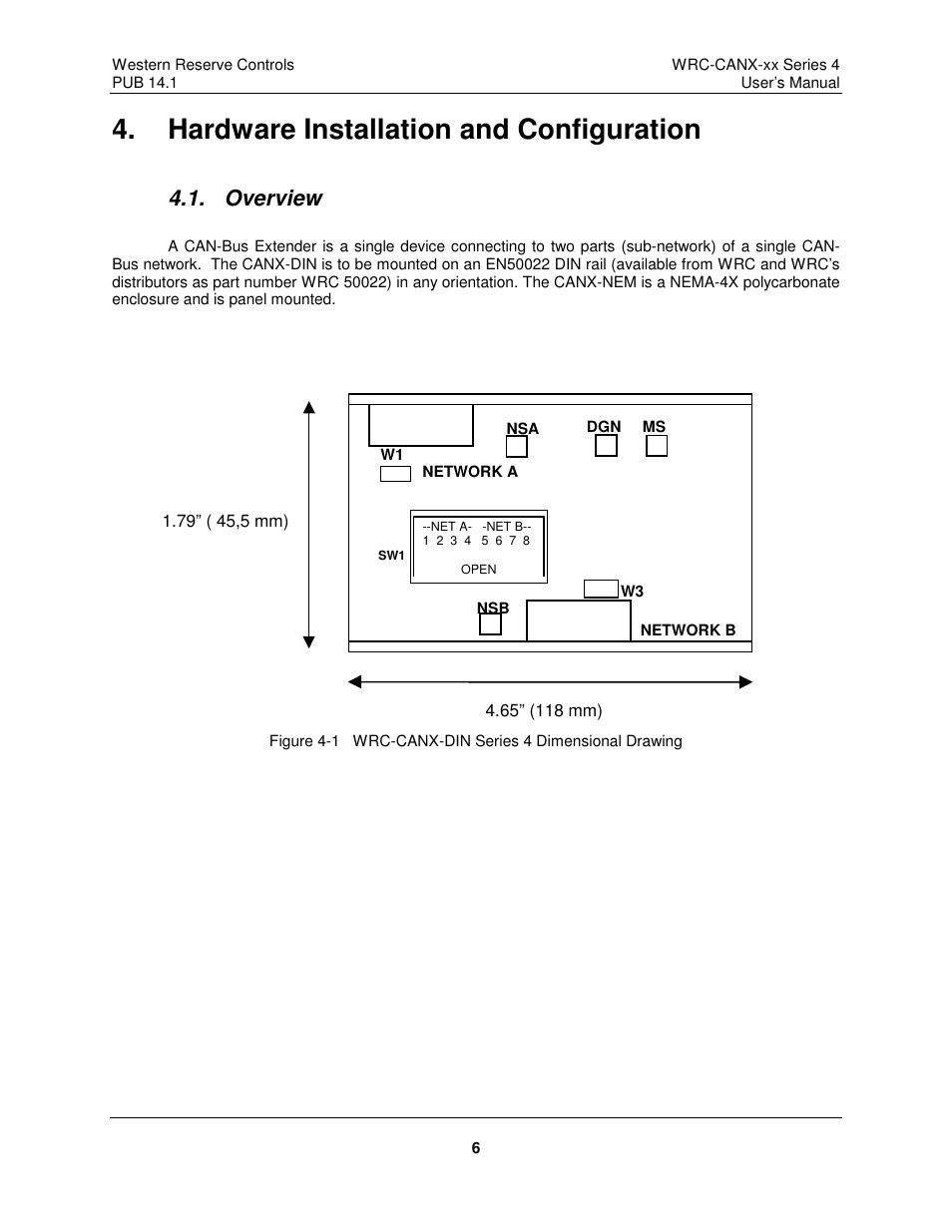 Hardware installation and configuration, Overview | ProSoft Technology WRC-CANX User Manual | Page 10 / 33