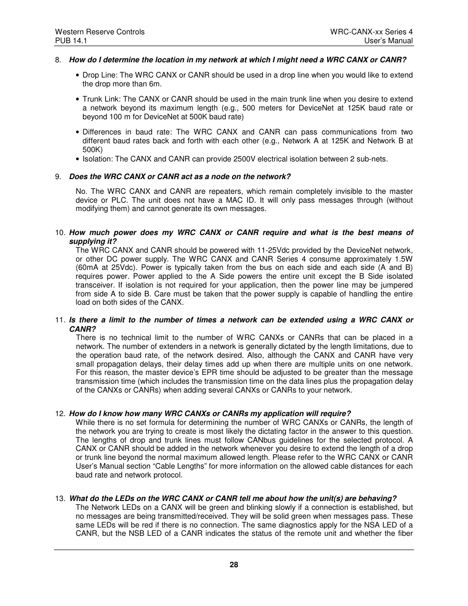 ProSoft Technology WRC-CANX User Manual | Page 32 / 33