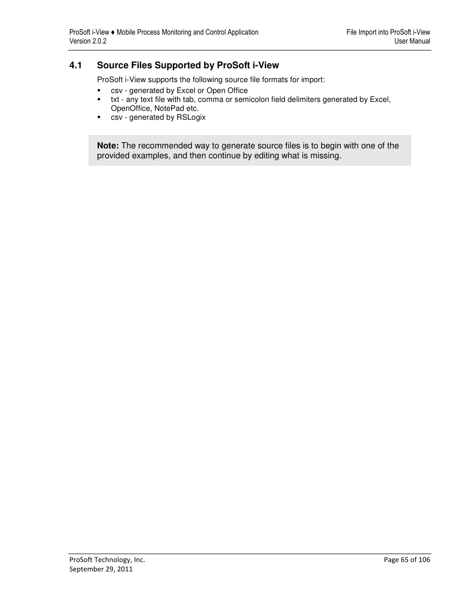 ProSoft Technology ProSoft i-View User Manual | Page 65 / 106