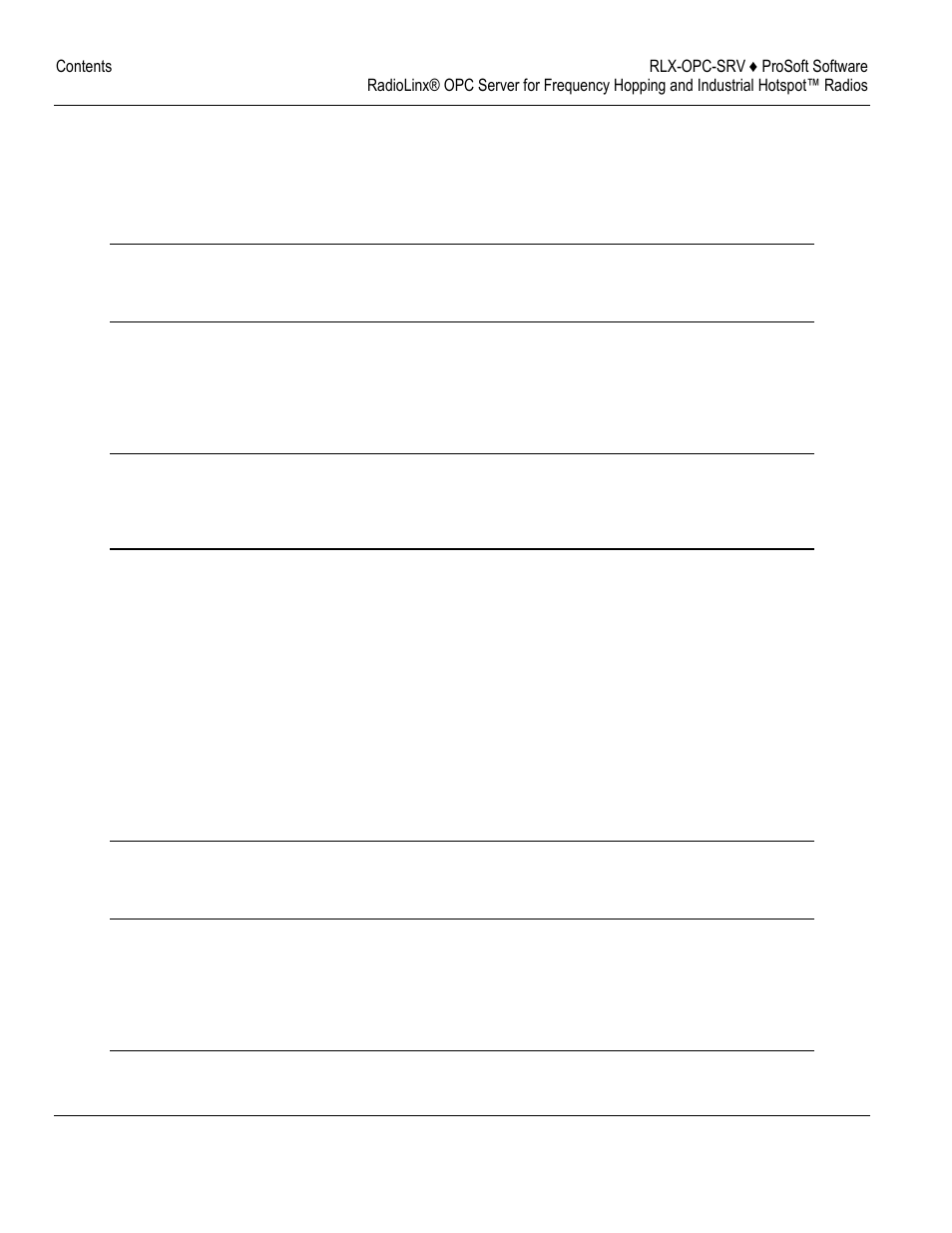 ProSoft Technology RLX-OPC-SRV User Manual | Page 3 / 108