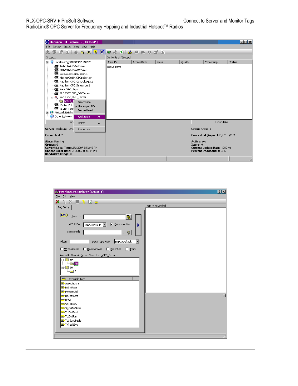 ProSoft Technology RLX-OPC-SRV User Manual | Page 60 / 108