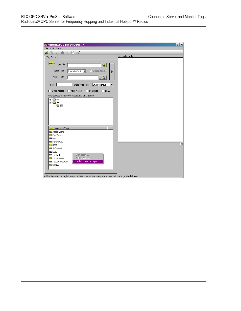 ProSoft Technology RLX-OPC-SRV User Manual | Page 62 / 108