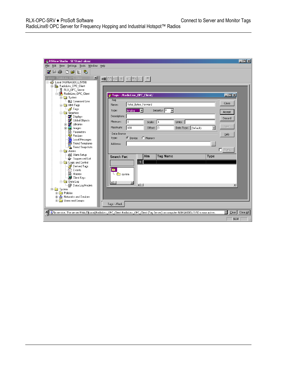ProSoft Technology RLX-OPC-SRV User Manual | Page 72 / 108