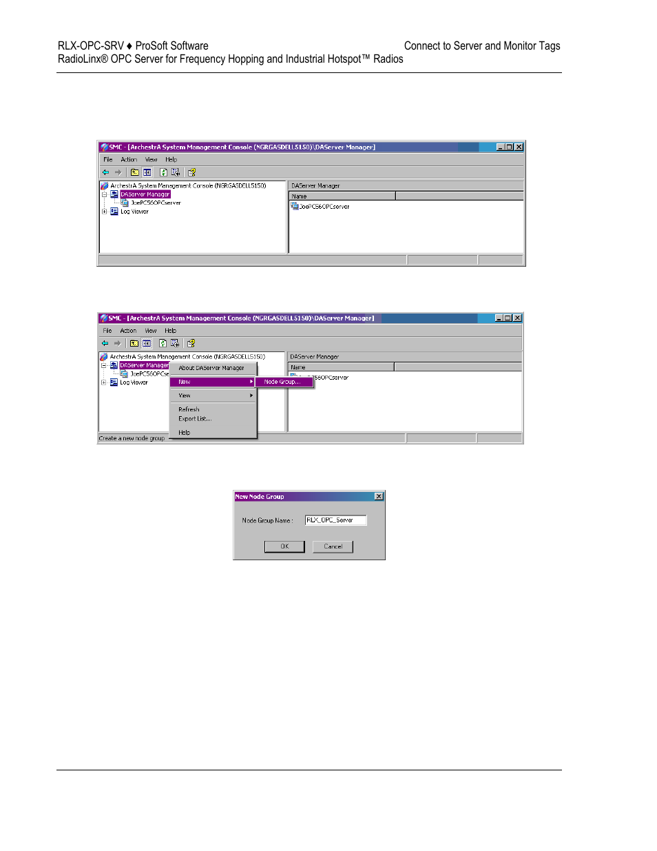 Wonderware example, Wonderware, Example | ProSoft Technology RLX-OPC-SRV User Manual | Page 86 / 108