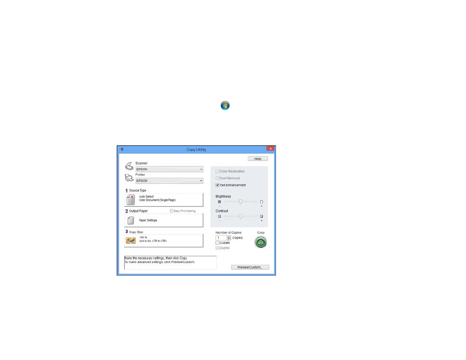 Using the scanner as a copier - copy utility | Epson Perfection V800 Photo User Manual | Page 77 / 107