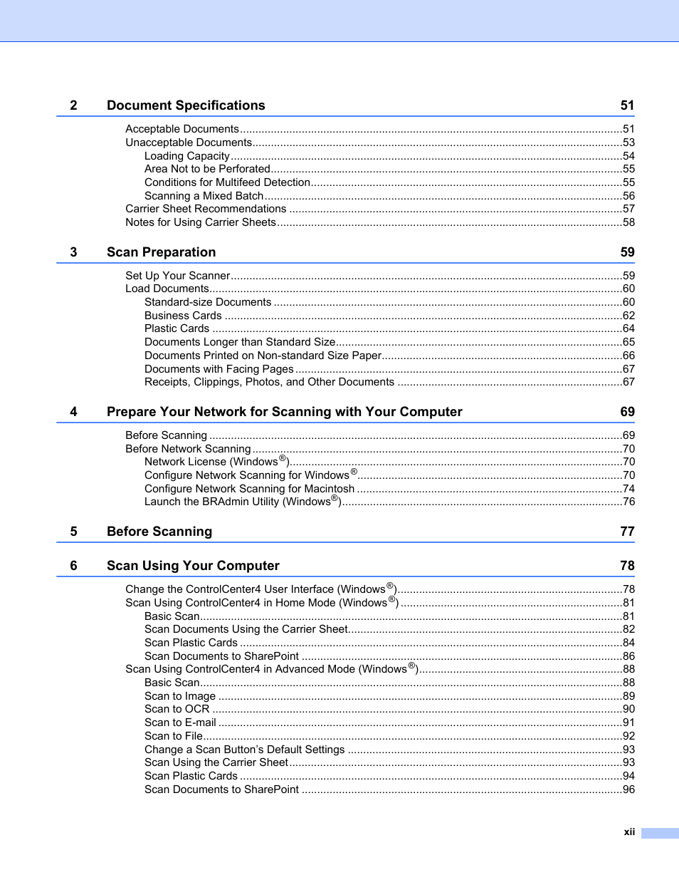 Brother ADS-2400N User Manual | Page 13 / 319