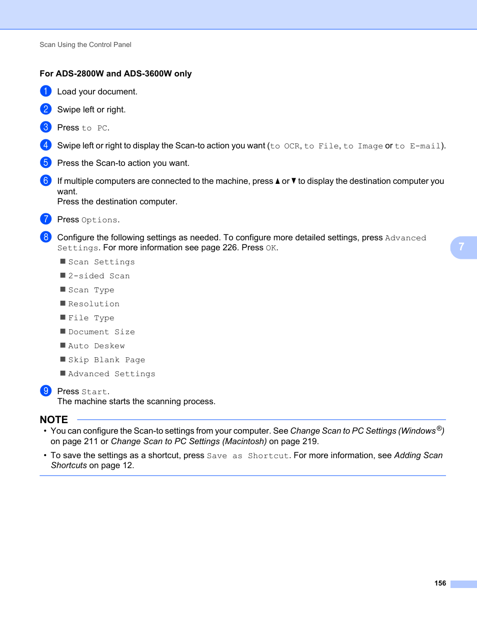 Brother ADS-2400N User Manual | Page 172 / 319