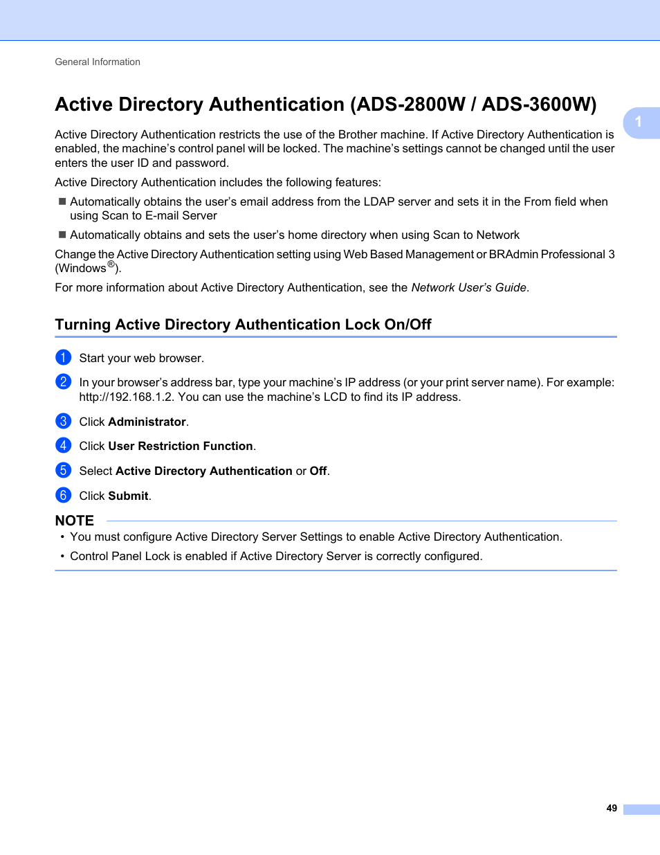 Brother ADS-2400N User Manual | Page 65 / 319