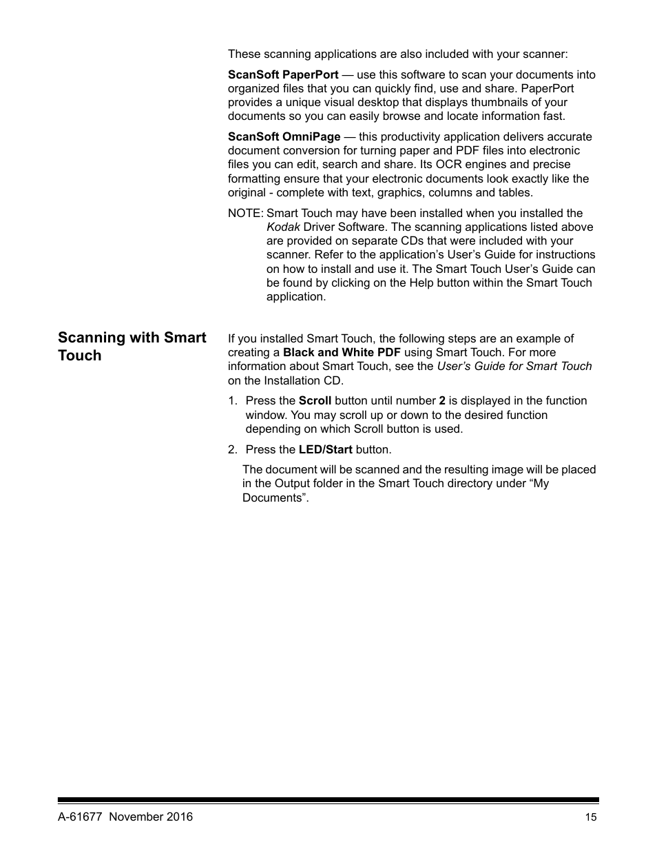 Scanning with smart touch | Kodak i2420 User Manual | Page 21 / 48