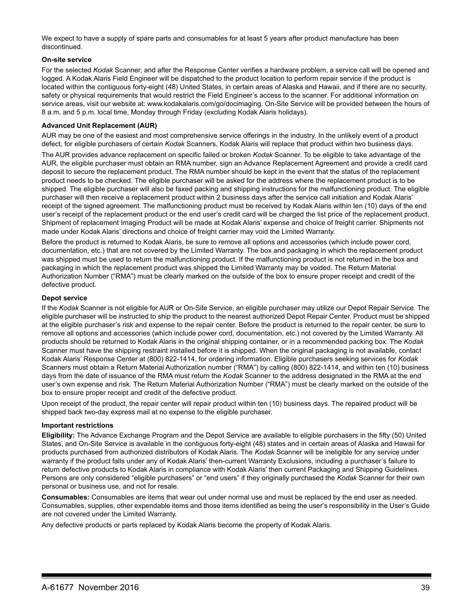 Kodak i2420 User Manual | Page 45 / 48