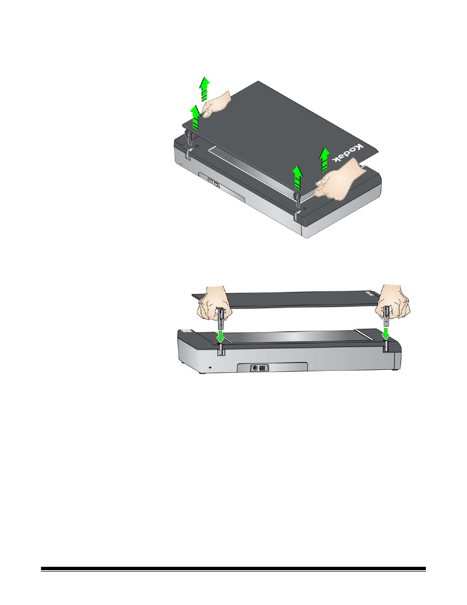 Replacing the cover | Kodak i2420 User Manual | Page 10 / 13