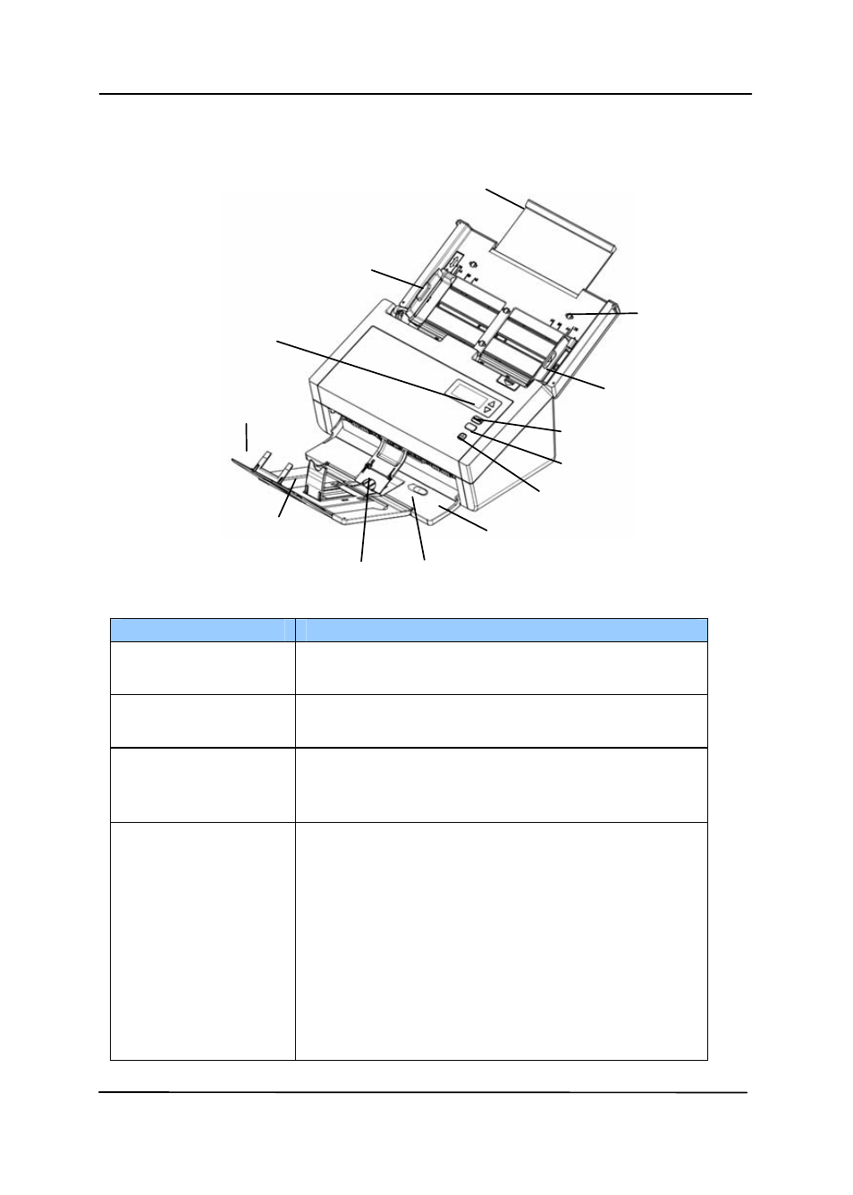 2 front view, Front view | Avision AD260 User Manual | Page 13 / 132