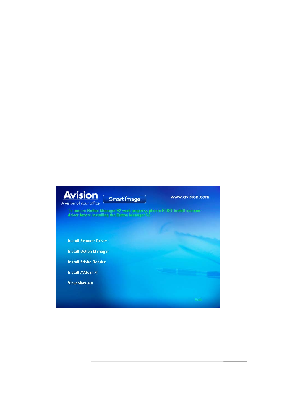 2 turning on the power, 3 installing the scanner driver, Turning on the power | Installing the scanner driver | Avision AD260 User Manual | Page 17 / 132