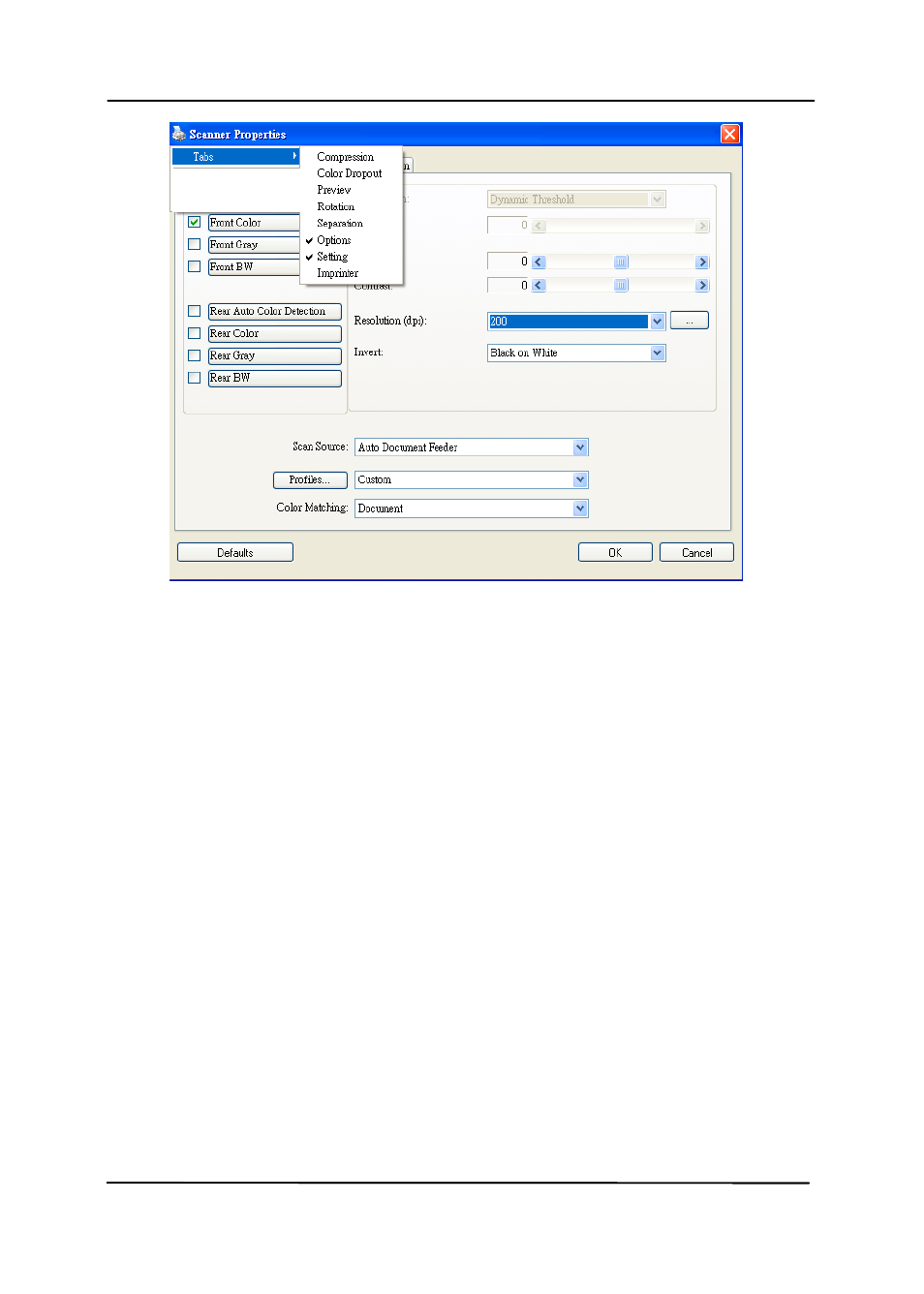 Avision AD260 User Manual | Page 38 / 132