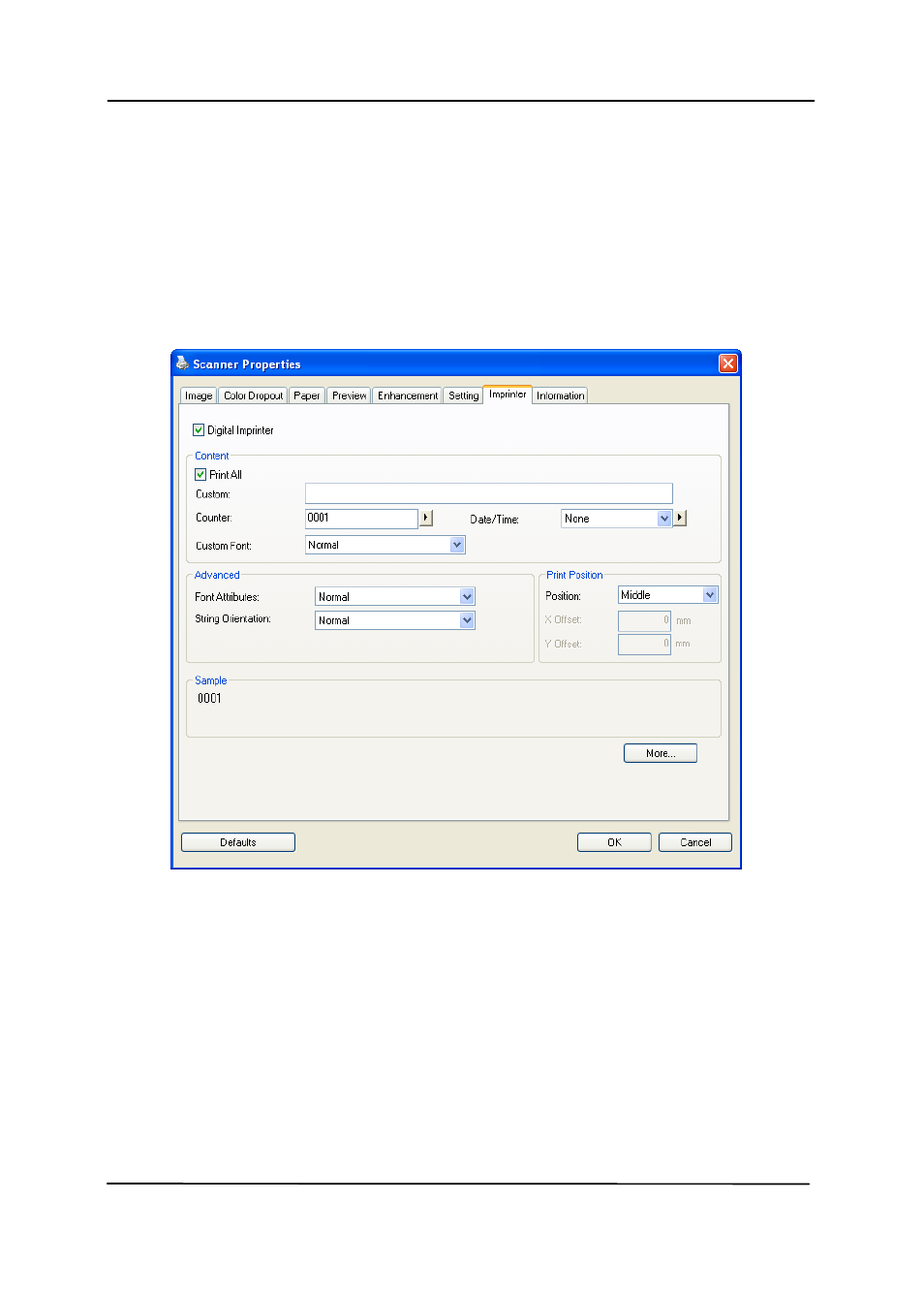 13 the imprinter tab | Avision AD250F User Manual | Page 107 / 137