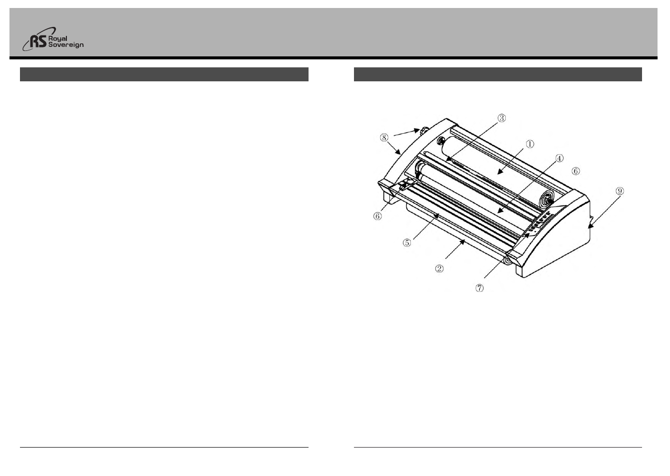 Rhl-380, Safety precautions, Parts | Royal Sovereign RSL-380 User Manual | Page 3 / 7