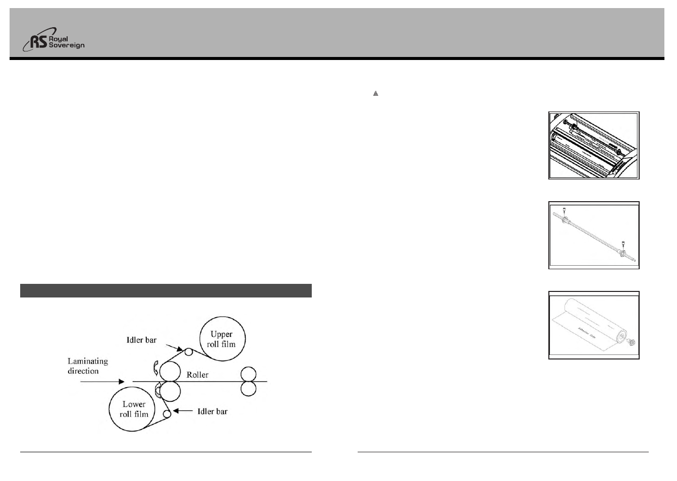 Film loading & threading, Rsl-380, Loading upper roll film | Royal Sovereign RSL-380 User Manual | Page 5 / 7